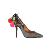 Pre-owned Raffia heels