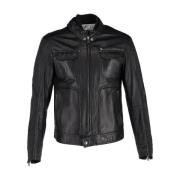 Pre-owned Leather outerwear