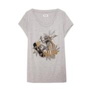 Meryl Skeleton T-Shirt - Stilig Dame Topp