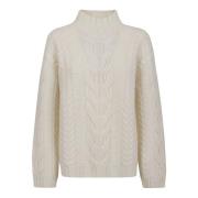Hvit Turtleneck Sweater