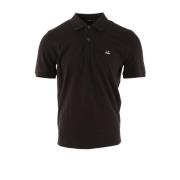 Slim Fit Svart Polo for Menn