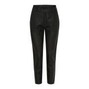 Sorte Skinnleggings med Gunmetal Accents