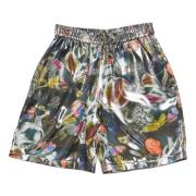 Multifarget Grafisk Print Herre Shorts