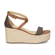 Brun Wedge Espadrilles for Kvinner