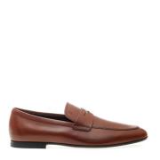 Brun Skinn Loafer Sko