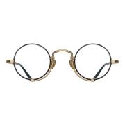 Brushed Gold Matte Black Eyewear Frames