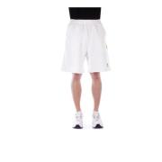 Hvite Shorts med Sidelommer