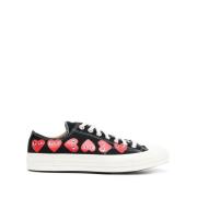 Hjerte Print Converse Sneakers Svart