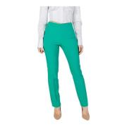 Grønne bukser med glidelås i polyester