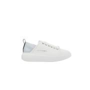 Wembley Woman White Azure Sneakers