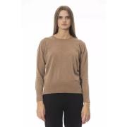 Beige Ull Crew Neck Sweater