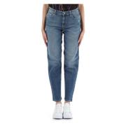 Slim Girl Fit Jeans med Fem Lommer