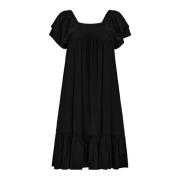 Sunrisecc Smockfrontdress Svart Kjole