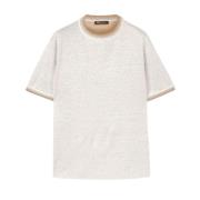 To-tone Lin T-skjorte