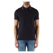 Slim Fit Bomullspolo med Front Logo Broderi