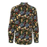 Blomstermønstret Button-Down Skjorte
