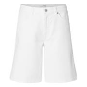 Hvite Bermuda Shorts