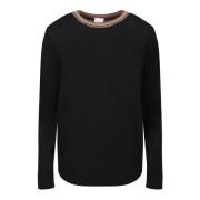 Behagelig Merinoull Sweatshirt med Artist Stripe Motiv