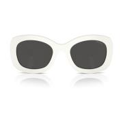 Elegant Oval Solbriller med Tykke Armer