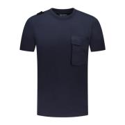 Blå Bomull T-skjorte Mas8388M428Inknavy/1733