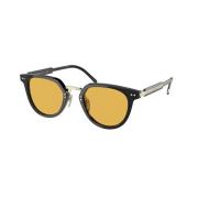 Stilige solbriller i svart og gul