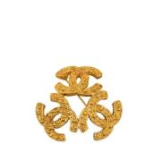 Pre-owned Yellow Gold brooches