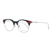 Sorte runde optiske briller for kvinner