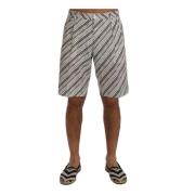 Stripete Casual Shorts