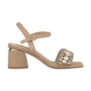 Sandal med rhinestones