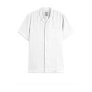 Lin-skjorte i hvitt