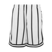 Mesh Shorts i hvit polyester
