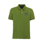 Grønn Bomull Polo Skjorte Strikkevarer