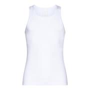 Hvit Ermeløs Slim Fit Tank Top