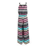 Multifarget Stripet Wide Leg Jumpsuit