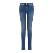 Skinny Fit Jeans med Fem Lommer
