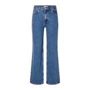 Wide Long Wing Jeans - Blå Denim
