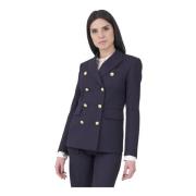 Dobbeltspent ullblazer - Navy