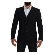 Svart Jakke Vest 2-delt Martini Blazer