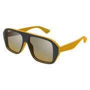 Stilige solbriller i grått gult