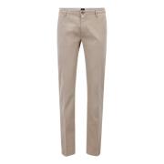 Beige Bomullsblanding Casual Bukser