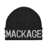 Svart Logo Beanie Lue