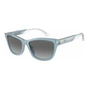 Stilige solbriller i Shiny Opaline Azure