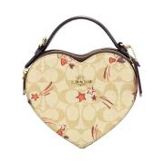 Khaki Heart Star Crossbody Veske