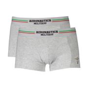 Grå Bomull Boxershorts Bi-Pack