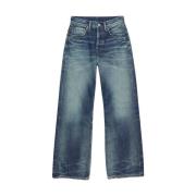 Marineblå Straight Leg Jeans