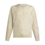 Brun Paisley Crew-Neck Ullgenser