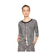 Leopardmønstret Cardigan