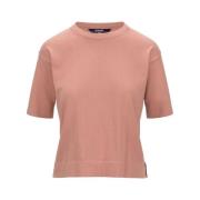 Elegant Feminin Rose Brown T-skjorte