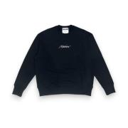 Svart Bomull Regular Fit Sweatshirt