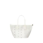 Svart skinn tote bag